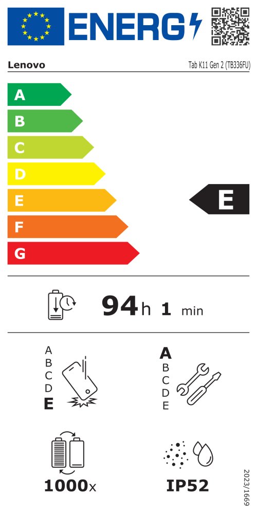 Lenovo Tab K11 Gen 2/ Dimensity 6300/ 4GB DDR4/ 128GB UFS/ 11"2,5K/ Android™ 15/ šedý