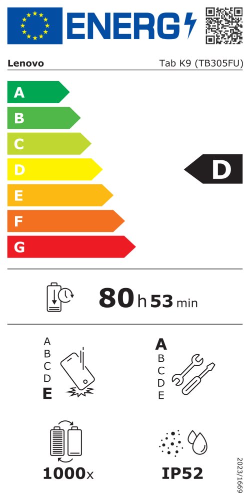 Lenovo Tab K9/ Helio G85/ 4GB DDR4/ 64GB eMMC/ 8,7"HD/ Android™ 14/ šedý