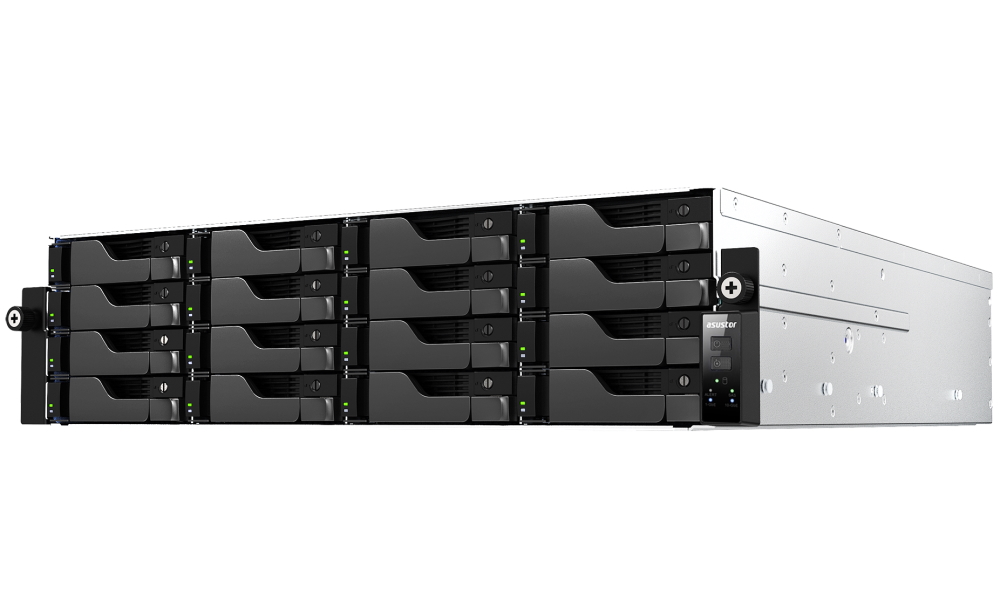 Asustor NAS AS7216RDX+RAIL / 16x 2,5"/3,5" SATA III/ AMD Ryzen 7 3,8GHz / 16GB/ 2x1GbE + 2x10GbE/ red. zdroj