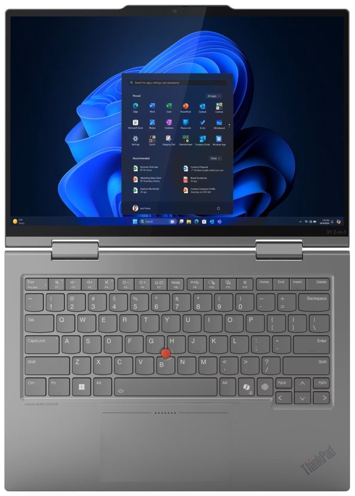 Lenovo X1 2-in-1 Gen 10/ Ultra 7-255U/ 32GB LPDDR5x/ 1TB SSD/ Intel Graphics/ 14"WUXGA,touch/ W11P/ šedý