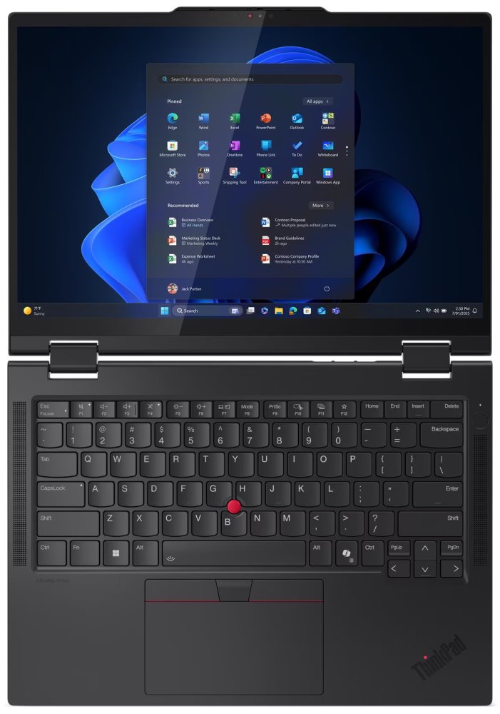 Lenovo T14s 2-in-1 Gen 1/ Ultra 5 225U/ 16GB DDR/ 512GB SSD/ Intel Graphics/ 14"WUXGA,touch/ W11P/ černý