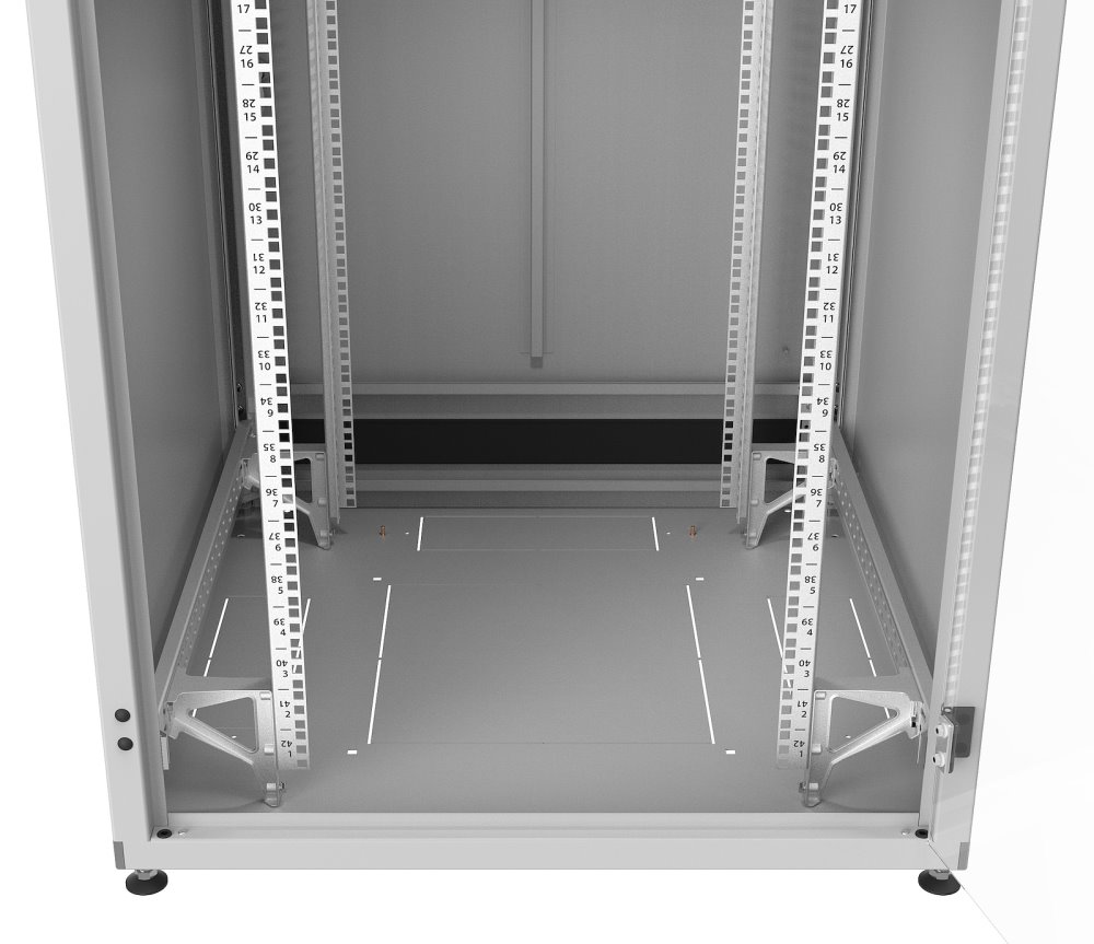 Solarix Rozvaděč LC-50 42U, 800x1000 RAL 7035, skleněné dveře