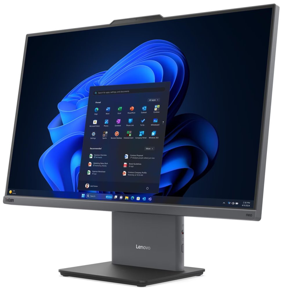 Lenovo ThinkCentre Neo 55a-24 Gen 6/ AIO/ Ryzen 5 220/ 16GB DDR5/ 512GB SSD/ Radeon Graphics/ W11P/ kbd+myš