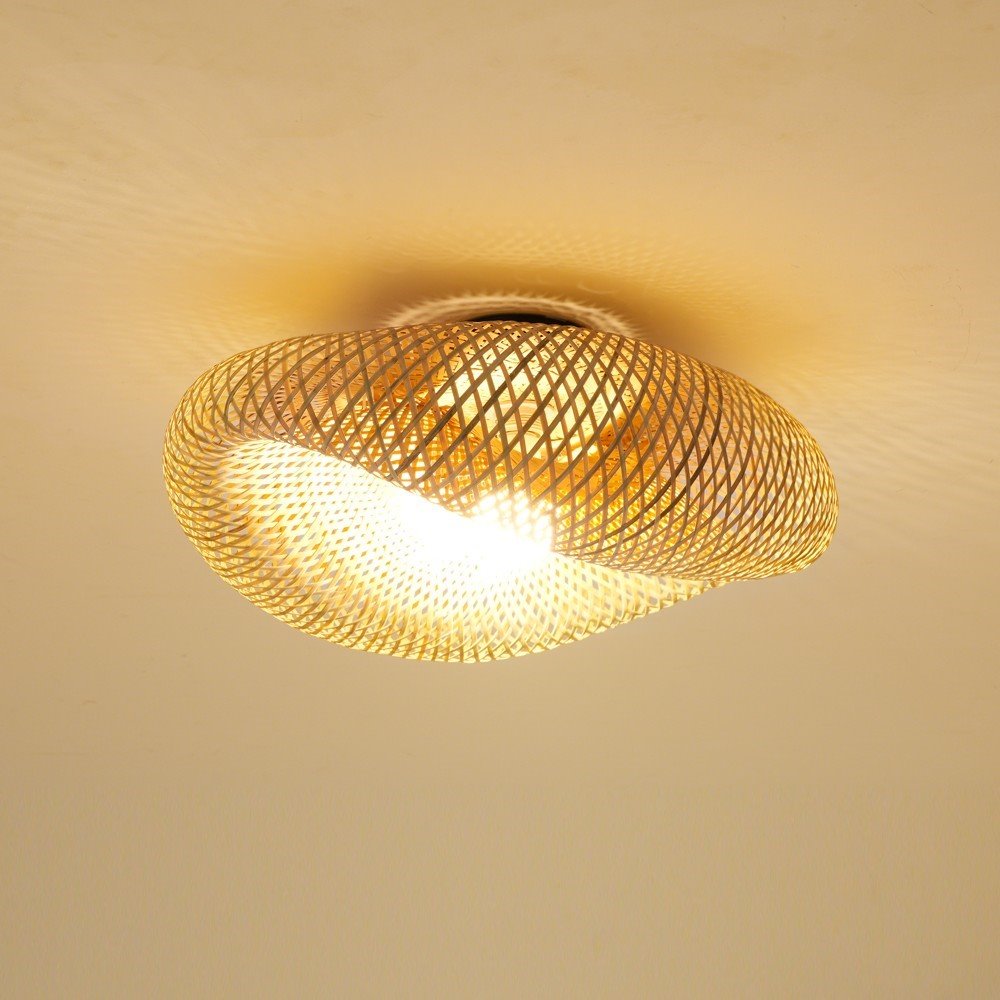 IMMAX BOHO HILO designové stropní svítidlo, D60cm, E27, bambus