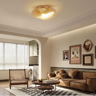 IMMAX BOHO HILO designové stropní svítidlo, D60cm, E27, bambus