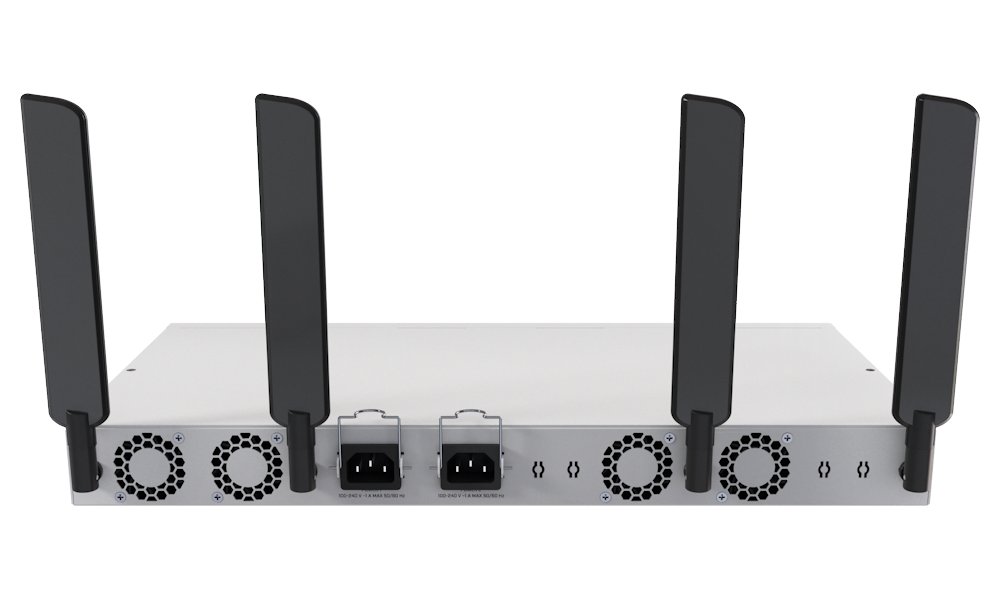 MikroTik Switch/Router CRS418-8P-8G-2S+RM, 5 + 2,4 GHz Wi-Fi 6 4x4 MIMO, 8x GbE, 8x GbE PoE+ (150 W), 2x SFP+, USB 3, L5