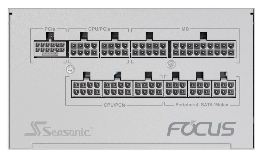 SEASONIC zdroj FOCUS GX-850 bílý / ATX3.1 / akt. PFC / 135mm / modulární / 80+ Gold