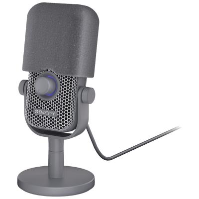Endorfy mikrofon Solum Voice S / drátový / pop-up filtr / RGB podsvícení / USB-C / šedý