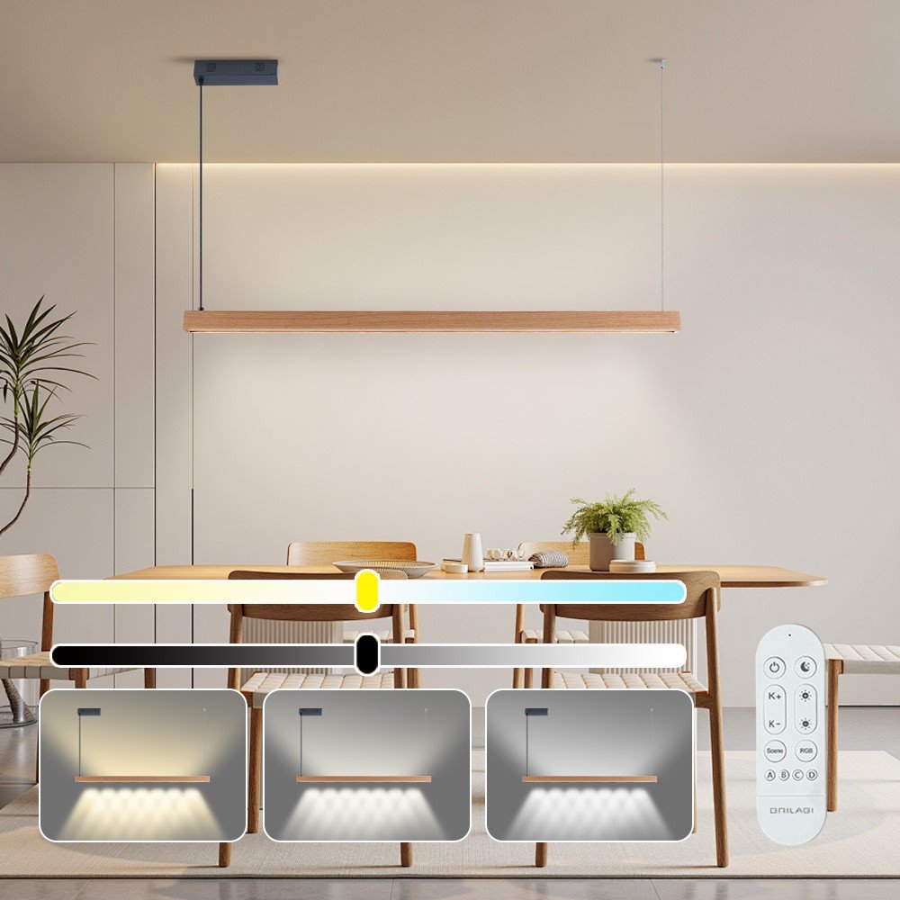 IMMAX NEO MADEIRA SMART lineár osvětlení, dřevo dub, 122cm, Wi-Fi, TUYA