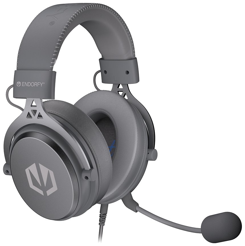 Endorfy headset VIRO Plus USB / drátový / s odnímatelným mikrofonem / USB / šedý