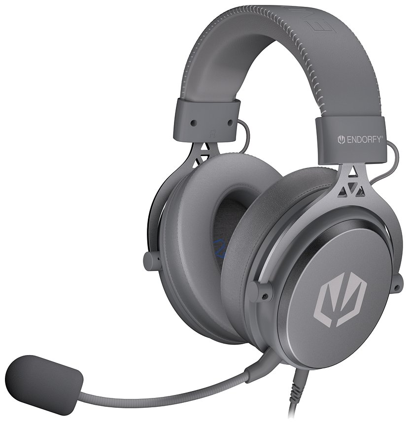 Endorfy headset VIRO Plus USB / drátový / s odnímatelným mikrofonem / USB / šedý
