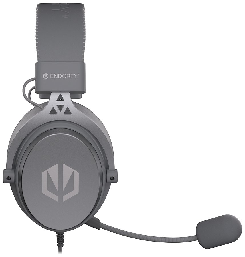Endorfy headset VIRO Plus USB / drátový / s odnímatelným mikrofonem / USB / šedý