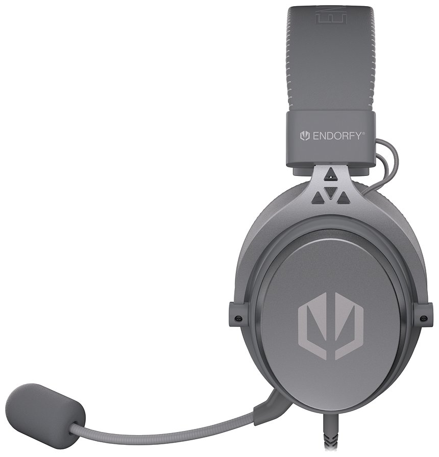 Endorfy headset VIRO Plus USB / drátový / s odnímatelným mikrofonem / USB / šedý