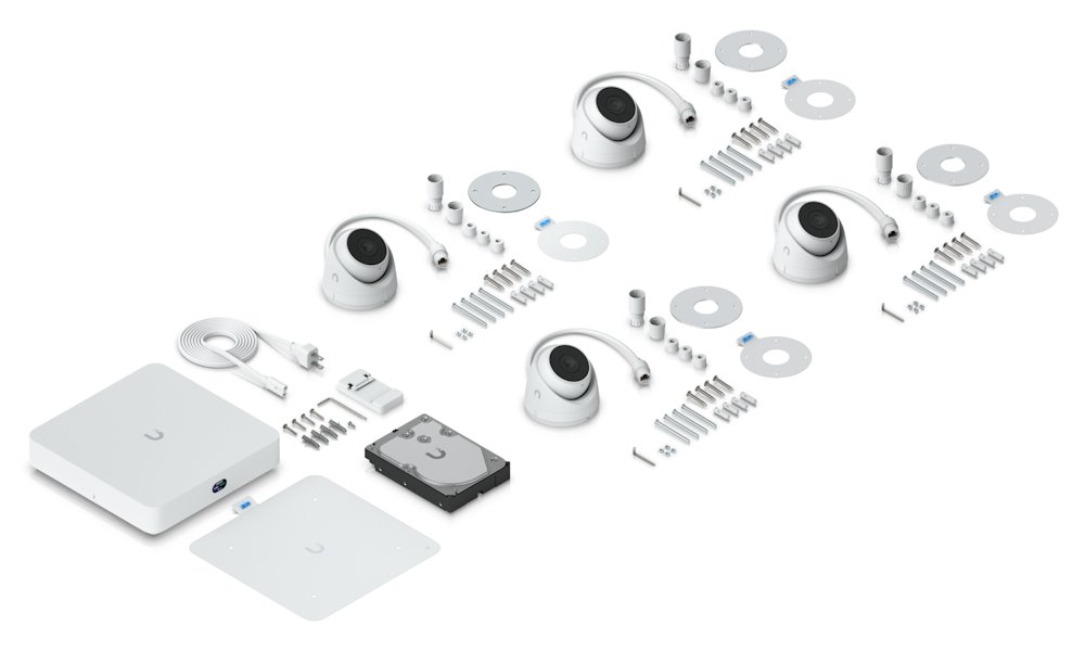 Ubiquiti UniFi Network Video Recorder Instant Kit - Sada 1x UniFi NVR Instant, 4x G5 Turret Ultra, 1x 3.5" HDD (1TB)