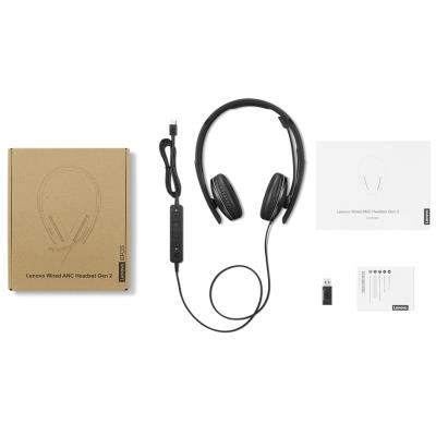 Lenovo sluchátka Wired ANC Headset Gen 2 (Teams & Zoom certified)