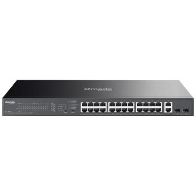 TP-Link ES228GP, Omada 28-Port Gigabit Easy Managed Switch, 2x GLAN, 24x GLAN PoE+, 2x SFP, 250W PoE budget, 1U