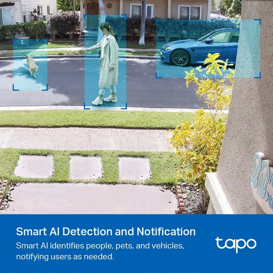 TP-Link Tapo C420 - venkovní Wire-Free 4Mpx Security kamera, Full-Color, audio, IR15m, IP65