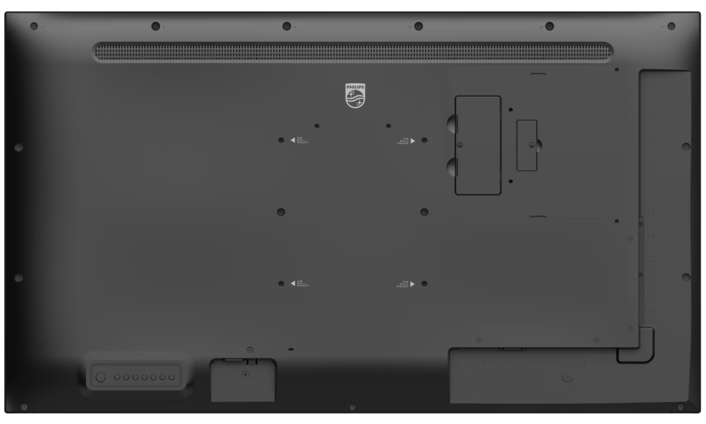 Philips IPS panel – 43" D-LED displej, UHD rozlišení, IPS panel, jas 400 cd/m2, provoz 16/7, Android 10