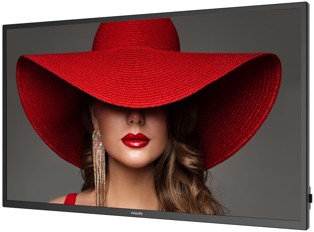 Philips IPS panel – 32" D-LED displej, FHD rozlišení, IPS panel, jas 400 cd/m2, provoz 24/7, Android 11