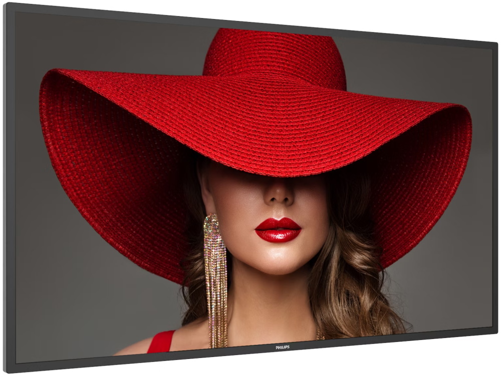 Philips IPS panel – 43" D-LED displej, UHD rozlišení, IPS panel, jas 500 cd/m2, provoz 24/7, Android 11