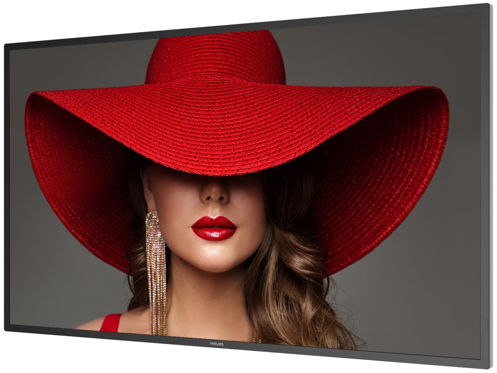 Philips IPS panel – 43" D-LED displej, UHD rozlišení, IPS panel, jas 500 cd/m2, provoz 24/7, Android 11