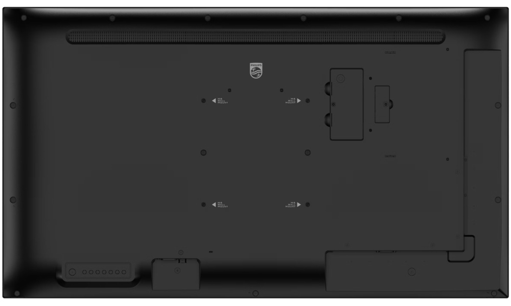 Philips IPS panel – 43" D-LED displej, UHD rozlišení, IPS panel, jas 500 cd/m2, provoz 24/7, Android 11