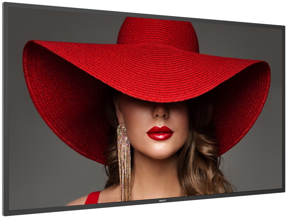 Philips IPS panel – 50" D-LED displej, UHD rozlišení, VA panel, jas 500 cd/m2, provoz 24/7, Android 11