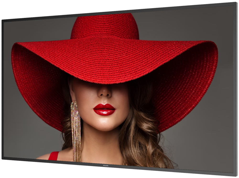 Philips IPS panel – 55" D-LED displej, UHD rozlišení, VA panel, jas 500 cd/m2, provoz 24/7, Android 11