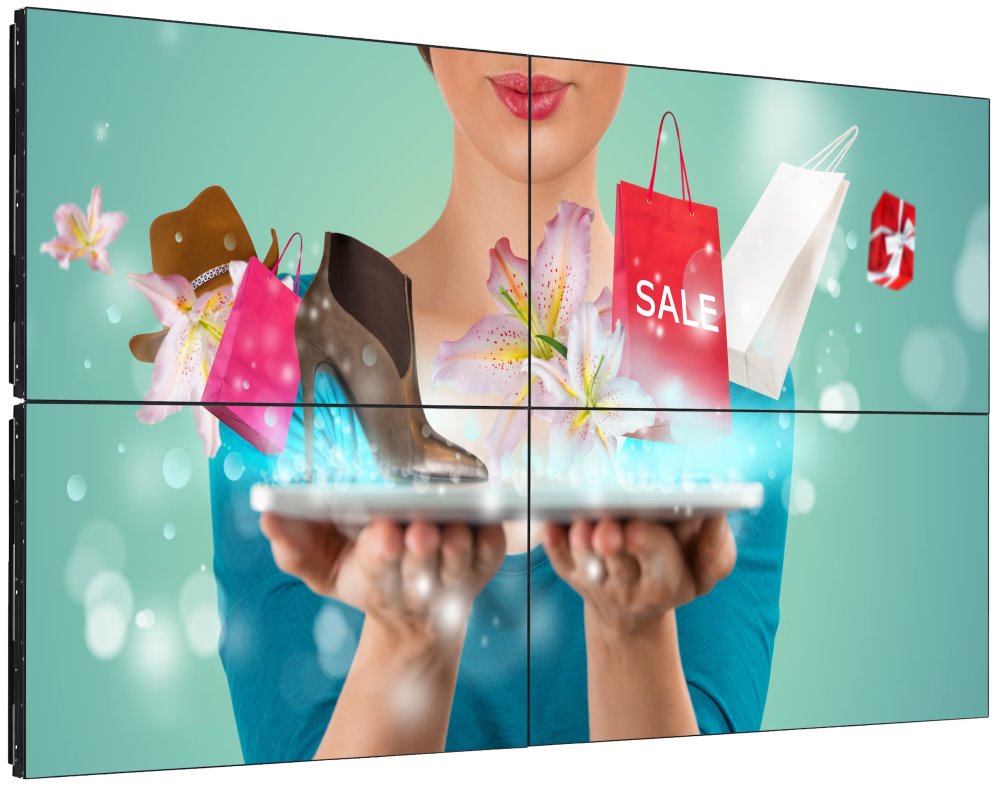 Philips Video Wall IPS panel – 49" D-LED displej, FHD rozlišení, IPS panel, jas 500 cd/m2, Video Wall, provoz 24/7