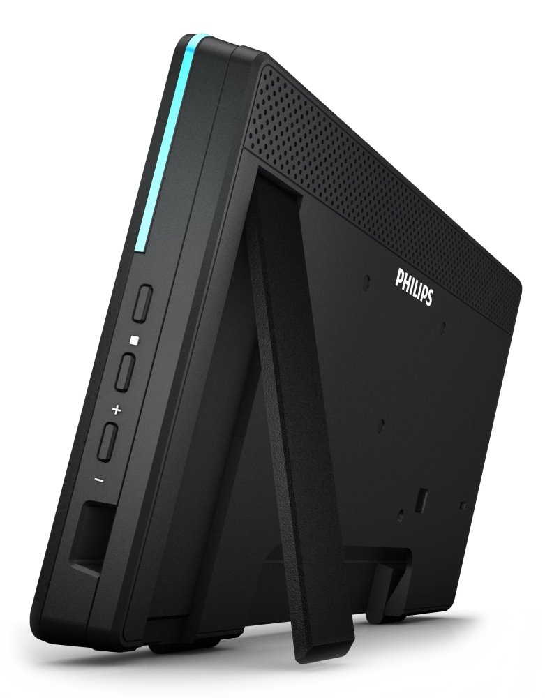 Philips IPS panel – 10" E-LED dotykový displej, jas 350 cd/m2, kamera/NFC, provoz 24/7