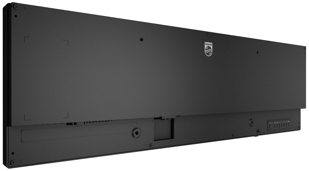 Philips IPS panel – 37" D-LED displej, rozlišení 1920×540, jas 700 cd/m2, AN, provoz 24/7