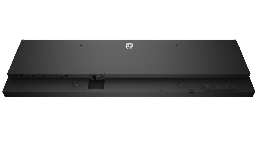 Philips IPS panel – 37" D-LED displej, rozlišení 1920×540, jas 700 cd/m2, AN, provoz 24/7