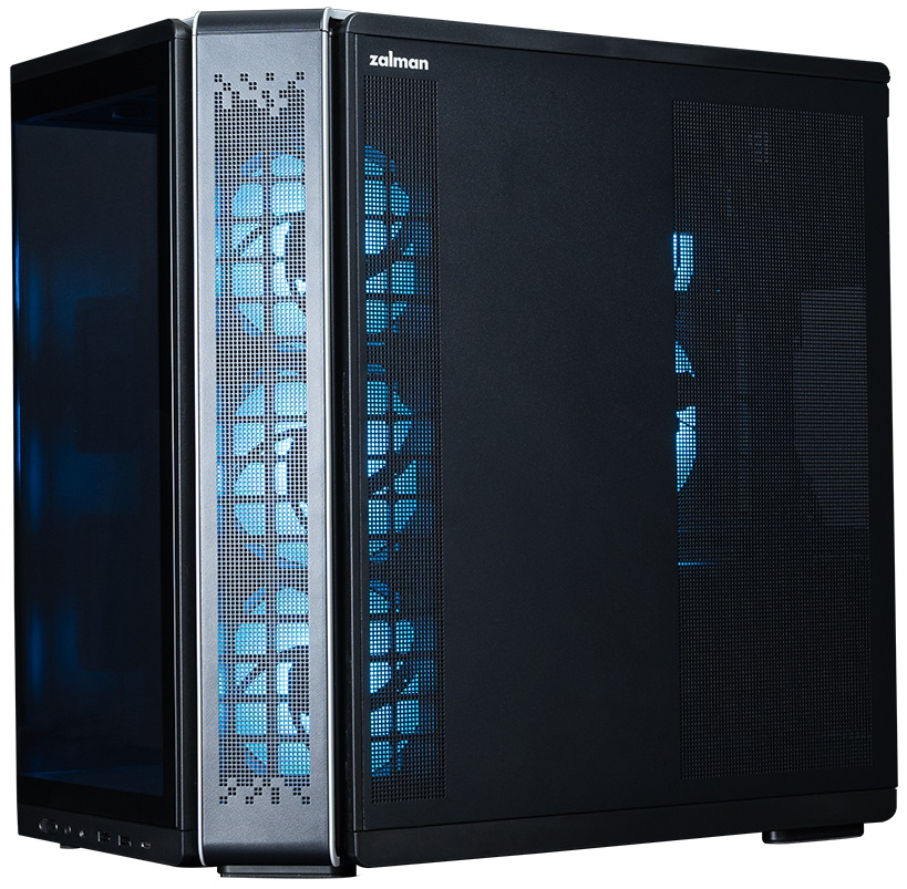 Zalman skříň P60 / ATX / 5x120mm ARGB fan / 2xUSB 3.0 / USB-C / panoramatická / černá