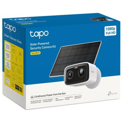 TP-Link Tapo C400 KIT Solární WiFi Kamera, venkovní, 2MPx, 1920 x 1080, audio, IR 10m, MicroSD, IP65