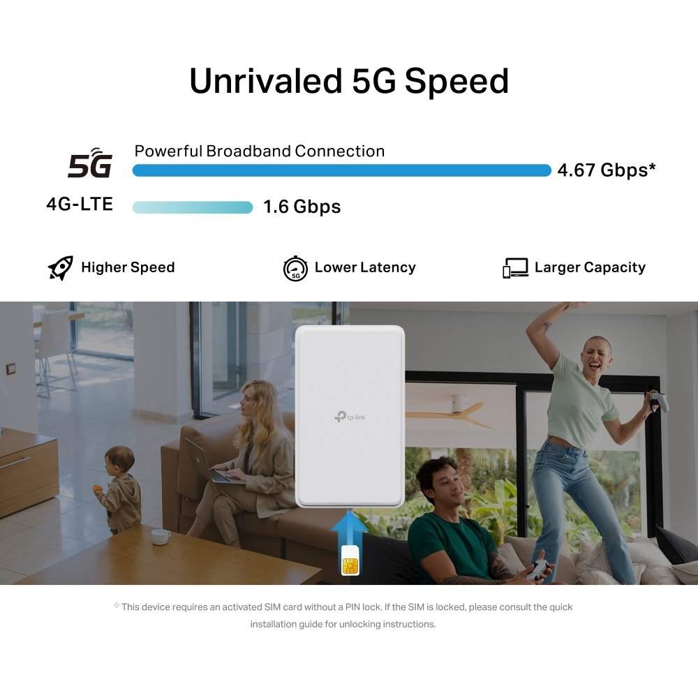 TP-Link NE200-Outdoor 5G Router, 1x 2,5GLAN PoE, IP66