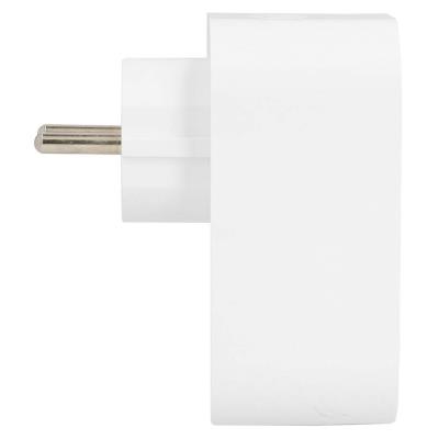 NEDIS Wi-Fi chytrá zásuvka/ měřič spotřeby/ 16A/ francouzský typ E/ IP21/ 3680 W/ 1x USB-C/ 2x USB/ bílá