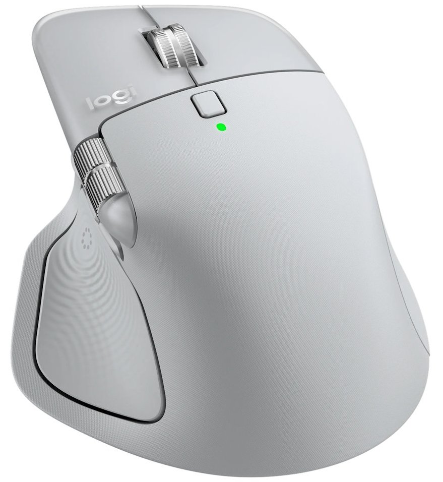 Logitech myš MX Master 4 light grey