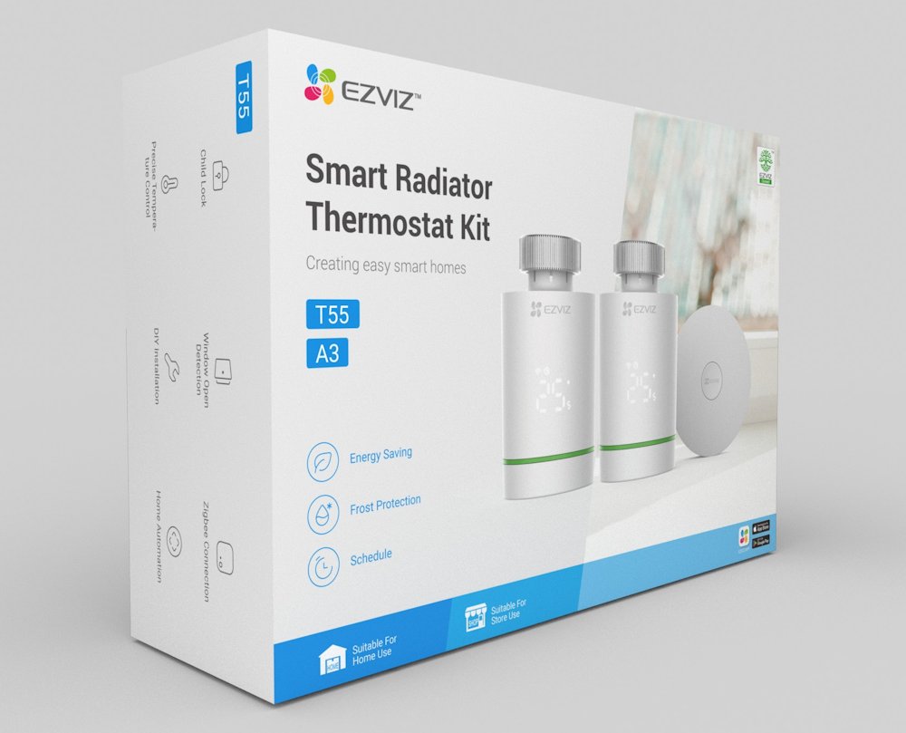 EZVIZ chytrá termostatická hlavice Kit