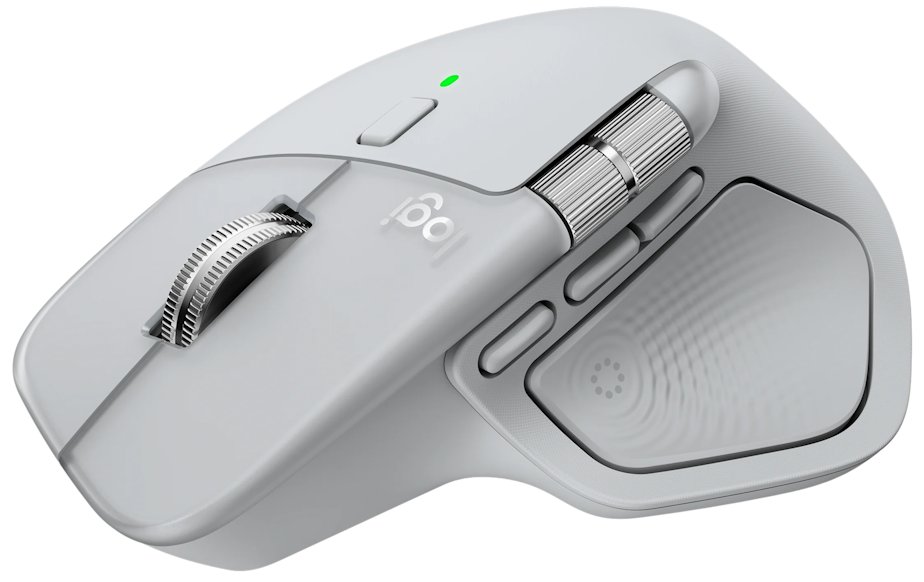 Logitech myš MX Master 4 light grey