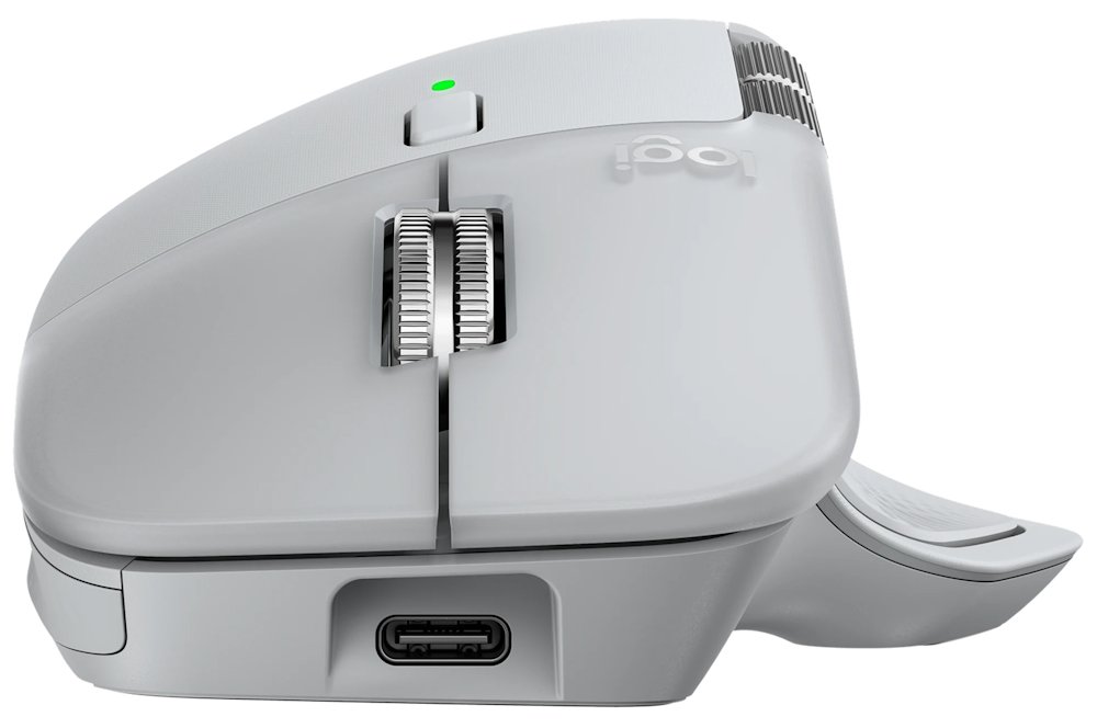 Logitech myš MX Master 4 light grey
