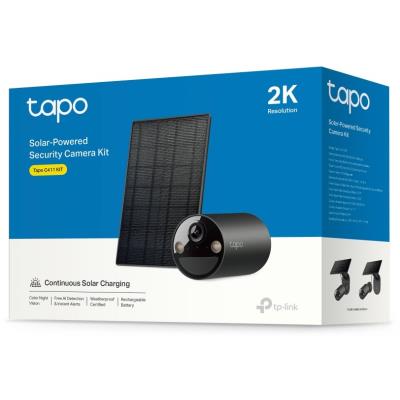 TP-Link Tapo C411 KIT solární WiFi Kamera, venkovní, 2K, 2304 x 1296, audio, IR 15m, MicroSD, IP65