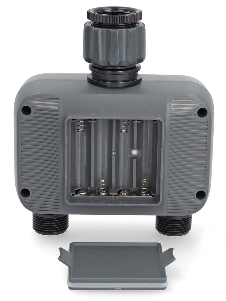 NEDIS chytrý zavlažovací systém/ regulátor průtoku vody/ Bluetooth/ rozsah 3 - 50 °C/ IP54/ Android/ iOS/ šedý