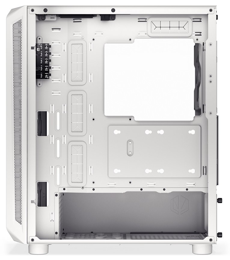 Endorfy skříň Arx 500 White ARGB / ATX / 4x140 ARGB fan (až 7 fans) / 2xUSB-A / USB-C / tvrz. sklo  / mesh panel /  bílá