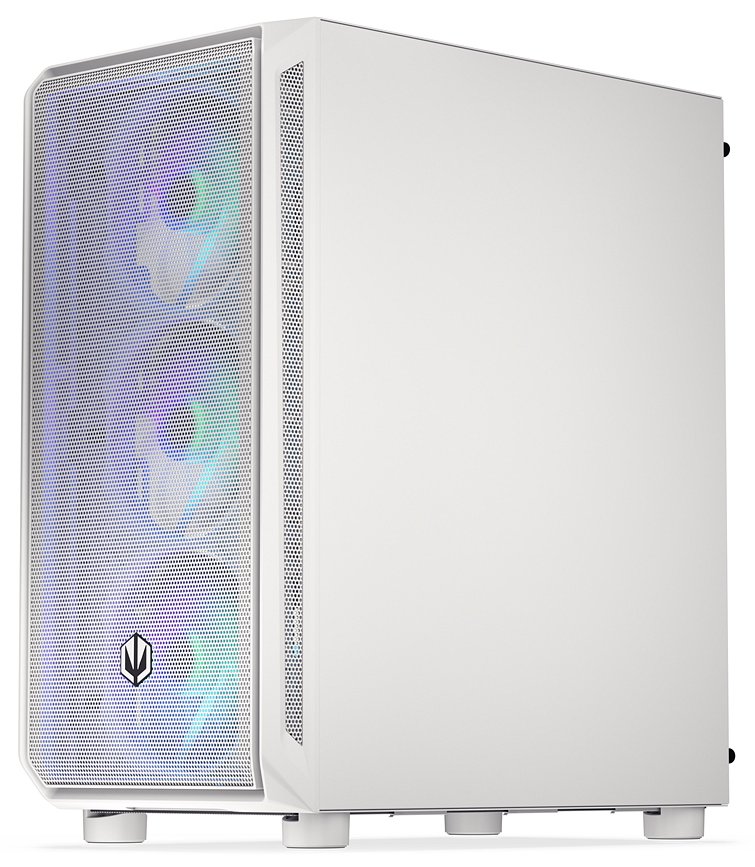 Endorfy skříň Arx 500 White ARGB / ATX / 4x140 ARGB fan (až 7 fans) / 2xUSB-A / USB-C / tvrz. sklo  / mesh panel /  bílá