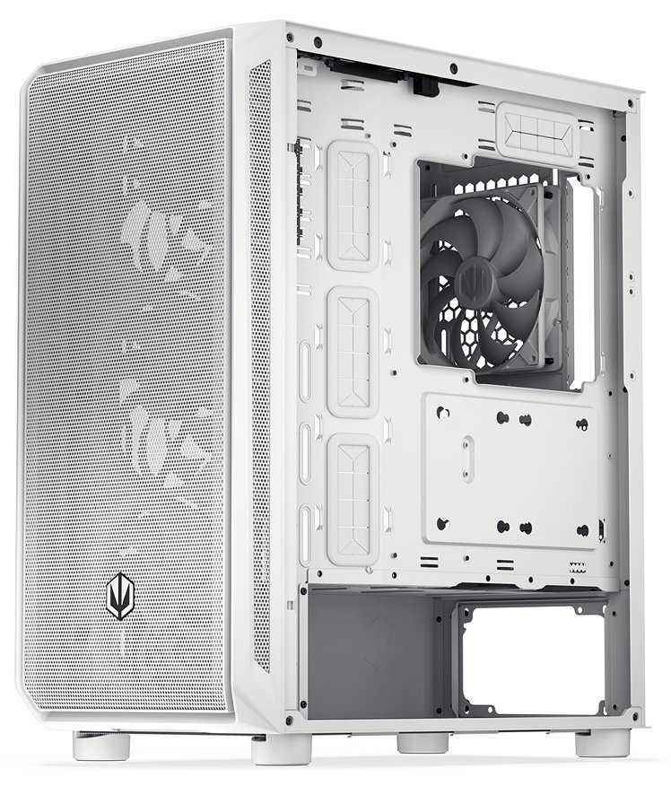 Endorfy skříň Arx 500 White ARGB / ATX / 4x140 ARGB fan (až 7 fans) / 2xUSB-A / USB-C / tvrz. sklo  / mesh panel /  bílá