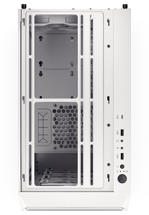 Endorfy skříň Arx 500 White ARGB / ATX / 4x140 ARGB fan (až 7 fans) / 2xUSB-A / USB-C / tvrz. sklo  / mesh panel /  bílá