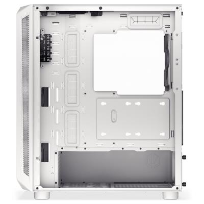 Endorfy skříň Arx 500 White ARGB / ATX / 4x140 ARGB fan (až 7 fans) / 2xUSB-A / USB-C / tvrz. sklo  / mesh panel /  bílá