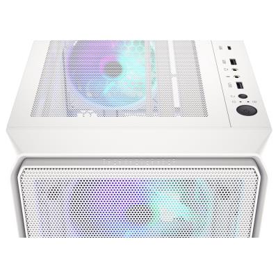 Endorfy skříň Arx 500 White ARGB / ATX / 4x140 ARGB fan (až 7 fans) / 2xUSB-A / USB-C / tvrz. sklo  / mesh panel /  bílá