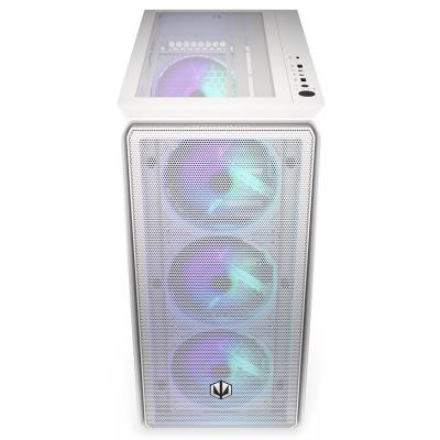 Endorfy skříň Arx 500 White ARGB / ATX / 4x140 ARGB fan (až 7 fans) / 2xUSB-A / USB-C / tvrz. sklo  / mesh panel /  bílá