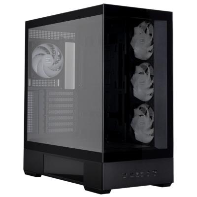 Zalman skříň P40 DS / ATX / 4x120mm ARGB fan / 2xUSB 3.0 / USB-C / displej / panoramatická / černá